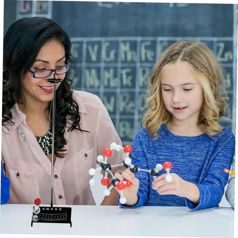 Teacher and student with Physics Mechanics Teaching Kit With Pendulum Set And Ball Lab Gear For Classroom Experiments Hands On Science Tools