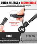Quick release locking collar comparison in 20 Piece Locking Impact Socket Extension Set With Three Inch Six Inch Nine Inch Extension Bars