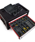 56 Pack Pro Grade Anti Slip Tool Box Organizer Kit With 96 Non Slip Pads for Rolling Tool Drawers neatly holding tools