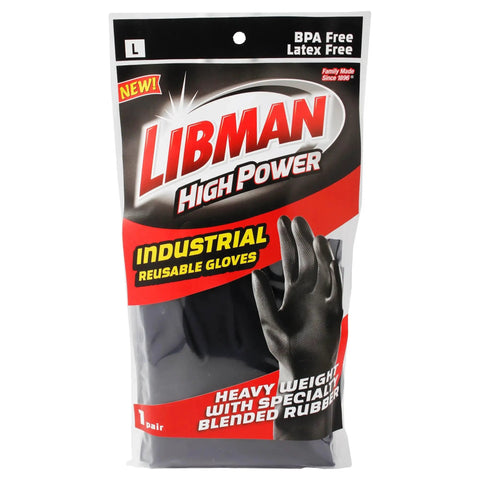 Built To Kick Butt With These Top Shelf Heavy Duty Black Rubber Work Gloves Featuring Rock Solid Chemical Resistance For Grease Monkeys And Pro Mechanics Shops, packaged black gloves.