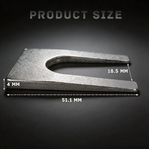2 Pack Drill Chuck Removal Wedge Set Heavy Duty Alloy Steel Wedges for Keyless Chuck Extraction, 51.1mm size details shown