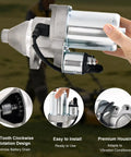 Electric Starter Motor For Honda GX340 GX390 And Predator 420cc OEM 60340 60349 69736 12T CW Starter, shown with features