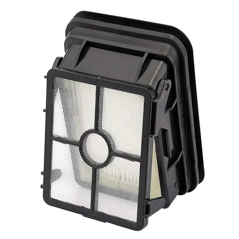 Three Pack Tangle Free Multi Surface Pet Brush Rolls And Three Pack Vacuum Filters Replacement For Bissell CrossWave Vacuum Cleaners Compare To Parts 1613568 And 1608684 Keeps Your Floors Fresh And Clean, showing three black rectangular vacuum filters stacked together.