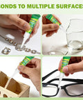 Clear Gel Cyanoacrylate Adhesive For Plastic Metal And Wood With Quick Dry Formula used on jewelry, glass, wood, and glasses.
