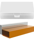 800 Count 18 Gauge Brad Nails And 800 Count Narrow Crown Staples Combo Kit with storage box, rust-resistant, sharp chisel points