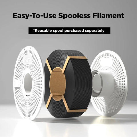 Pro Grade Reusable 3D Printing Filament Spool For Spoolless Plastic Refills Compatible With Bambu Lab AMS Heavy Duty Seamless Loading Replacement Reel No Fuss Setup