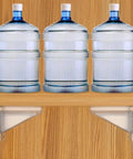 Heavy Duty Shelf Pegs With Self Adhesive Brackets For Kitchen Cabinets No Drill Install Shelf Clips under water bottles