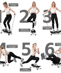 Badass Ski Balance Trainer For Home Gyms With Digital Lcd Panel Heavy Duty Curved Machine For Intense Leg Workouts showing various exercises.
