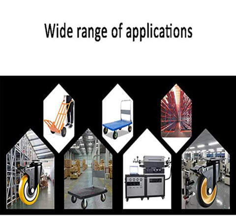 Wide range of applications for 8 Inch Heavy Duty Pneumatic Rubber Caster Wheels Featuring Smooth Rolling Ball Bearings and Hella Sturdy Swivel Mechanism.