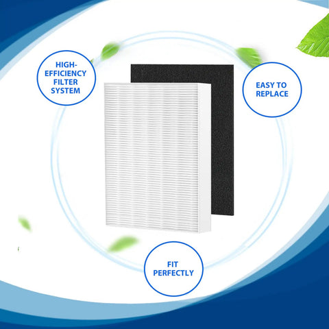 HEPA Replacement Filter Pack For Air Instinct And Oreck Purifiers Includes Two True HEPA Filters And Four Carbon Pre Filters For Models 75 100 108 150 And 200 Keeps Your Home Air Fresh And Clean shown with high-efficiency and easy replacement features.