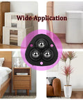 No Sweat Setup Self Adhesive Mini Caster Wheels Low Profile Smooth Riding Rollers for furniture under a bed and trash bin.