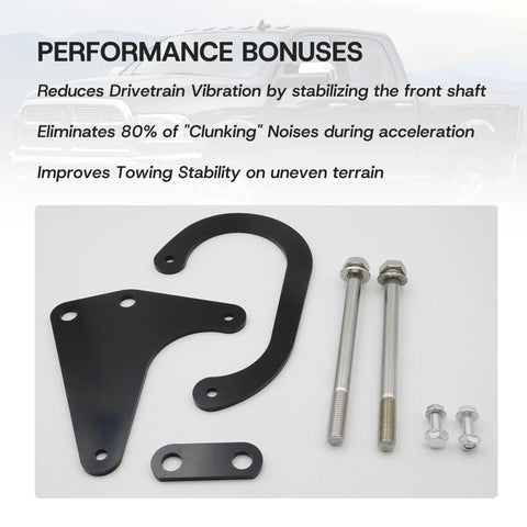 Dodge Ram Front Driveshaft Loop Protection Kit Bolt On For 2003 To 2013 Ram 2500 And 2003 To 2012 Ram 3500 Steel components