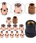 Get Your Plasma Cutter Consumables Kit Ready for Trafimet VersaCut 40 Systems And Hit Clean Edges On Steel With Precise Cuts Plus Extended Life Parts For Pro Results Today. Set of plasma cutter nozzles and electrodes in copper and black, compatible with VersaCut 40.