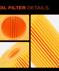 Close-up details of 10 Piece Engine Oil Filter Kit Fits Toyota 4Runner 2010-2024 Tundra 2011-2014 FJ Cruiser 2010-2014