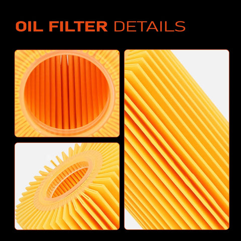 Close-up details of 10 Piece Engine Oil Filter Kit Fits Toyota 4Runner 2010-2024 Tundra 2011-2014 FJ Cruiser 2010-2014