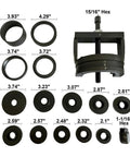 All In One Wheel Hub Tool Set For Front And Rear Hubs And Bearings Removal And Installation No Shop Press Needed components view