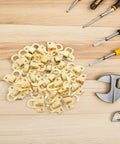 Solid Antique Wooden Box Buckles And Decorative Drawer Hasps For Cabinet Doors Jewelry Cases Heavy Duty Latch Hardware Sets in gold finish.