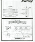 Technical diagram of Six Station Aluminum Manifold with 3/8 NPT Inlets and 1/4 NPT Outlets, clear anodized finish