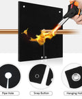 Pro Grade Fireproof Welding Blanket With 5mm Opening, 2 Pack Brazing Heat Shield For Torch Work flame protector in use