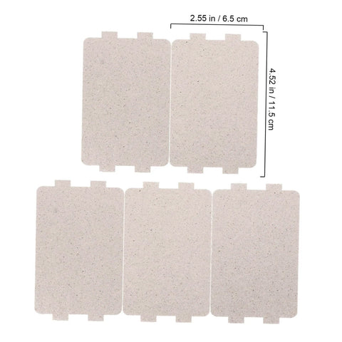 5 Pack Mica Sheets For Microwave Oven Insulation And Waveform Plate Replacement, Heat Resistant, Cut To Fit For Toaster, Hair Dryer