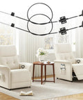 Get Your Sluggish Couch Back On Its Feet With This Two Pack Recliner Cable Replacement Set Featuring Beefy D Ring Pull Handles Plus Secure S Tip Clips For Zero Headache Furniture Fixes That Slide Smooth As Butter Daily - Black pull cables displayed above modern recliners.