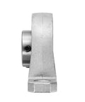 Side view of 2 Pack 20mm Bore Pillow Block Bearings with Zinc Alloy Flange Mounted Housing showing compact design.
