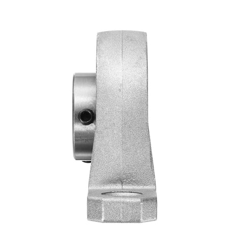 Side view of 2 Pack 20mm Bore Pillow Block Bearings with Zinc Alloy Flange Mounted Housing showing compact design.