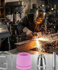 Welder using Heavy Duty Plasma Cutter Torch Tip Nozzle Kit 24 Pieces For AG60 AG50 SG55 WSD P60 With Box Pro Grade Durable
