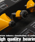 Close-up of Router Bit Set Twenty Five Pieces One Quarter Inch European Edition Kit All Purpose Traditional Woodworking Tools