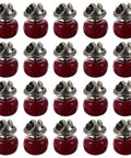 20 Piece Set Of Hidden Clothes Buttons With Resin Cherry Safety Brooch Closures For Shirts Pants And Hats Fashion Collar Pins, set of 20 dark red resin cherry brooch pins