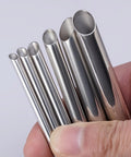 Pro Grade Surgical Steel Piercing Receiver Tube Kit 70mm Long 6Pcs Mix Sizes for piercing needles