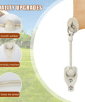 Close-up of beige 2 Pack Bungee Replacement Kit for Outdoor Sun Shades And Roller Blinds, Fits Coolaroo, showing components.