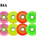 All Terrain Inline Skate Wheels 8 Pack Durable 84A 72mm 76mm 80mm Replacement Rollers For Indoor Outdoor Use Green wheels