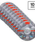 Depressed Center Grinding Wheel T27 Quick Change 9 Inch Heavy-Duty Wheel For Beveling Weld Removal Deburring Edges On Stainless Steel And Mild Steel Right Angle Grinders Pack Of Ten With Five-Eighths Inch Arbor