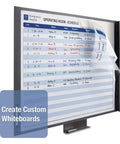 InView Custom Whiteboard 47 And A Half By 35 Inches Dry Erase Board With Half Inch Graphite Frame made for meetings classrooms.