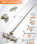Straight Shooting 24 Inch Circular Saw Guide Rail With 2 Mm Thin Alignment Caliper, includes spacer, screws, and spring.