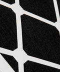 Close-up of Air Filter 20x25x5 MERV 13 Plus Carbon Replacement for Honeywell showing black carbon layer and white frame design