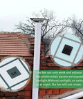 High Power Solar Exhaust Fan 2500RPM High CFM For Attic Up To 500 Sq Ft With IP65 Waterproof Build installed on roof