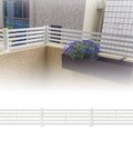 Heavy Duty Aluminum Balcony Railing Height Extender With Solid Anti Fall Safety Guard To Keep Kids And Dogs Secure Add Quick Patio Privacy Weatherproof Outdoor Upgrade with planter box