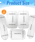 Five Piece Occlusal Photography Mouth Mirror Set With Rhodium Coated Intraoral Mirrors For Dentistry Pro Grade High Reflectivity Glass Reflector Kit, 5-piece size chart