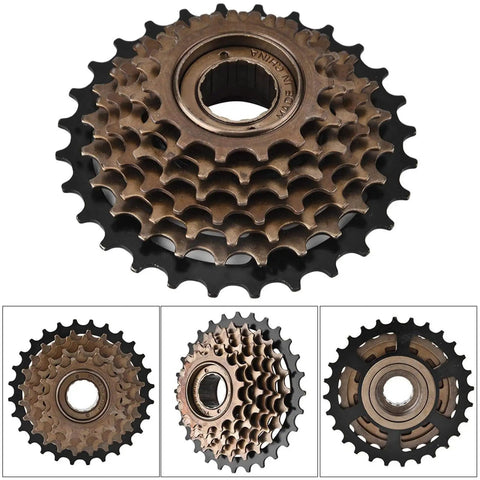 7 Speed Screw On Freewheel For Mountain Bikes Beefy Steel Construction Smooth Quiet Shifting Fits Threaded Hubs