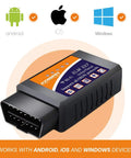 Wireless OBD2 Scanner With WiFi Car Code Reader Clears Check Engine Light And Diagnoses Over 3000 Codes For 1996 To 2016 Vehicles