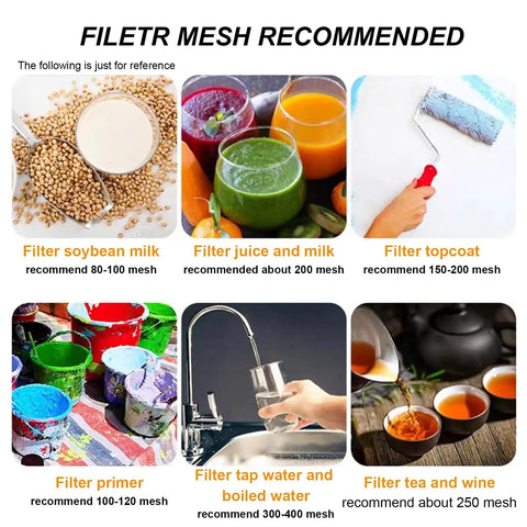 Pro Grade Food Grade Nylon Filter Mesh Fabric 39.3 By 78.7 Inches With Ultra Fine Mesh Options 60 80 100 200 300 400 500 uses