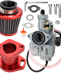 Performance VM22 26mm Carburetor for Predator 212cc Go Karts and Mini Bikes with 38mm air filter and manifold kit components