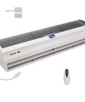 36 Inch Slim Indoor Air Curtain FM-1209T Delivers 1100 CFM Of Power With Quiet Operation, Includes Remote, Magnetic Switch, 120V Unheated Design