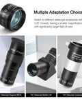 0.5x Telescope Focal Reducer For Imaging And Visual Telescopes, 1.25 Inch Filter Thread with multiple telescope accessories.