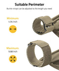 Heat Resistant Mesh Brass Shell Catcher With Padded Casing Quick Release Brass Catcher strap size detail