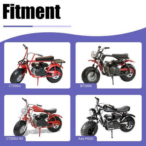 Beefed Up Mini Bike Front Suspension Forks Kit Replacement For Coleman CT200U and CT200U EX BT200X Axis M200 fitment examples