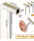 3 Pack Diamond Coated Grinding Wheel Dresser Tools With Flat Surfaces, product size dimensions 3.38 x 1.8 x 0.5 inches silver.