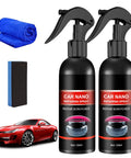 Nano Car Spray 2 Pack For Scratch Repair And Car Wax, Quick Scratch Remover And Fix, Nano Car Polish Spray 120ml Each, items included